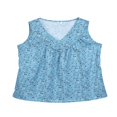 thumbnail image 4 of Débardeurs Floraux d'Été pour Femmes Blouse Boho Col en V Grande Taille Blanc L, 4 of 7