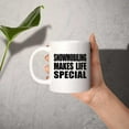 thumbnail image 3 of Gifts, Snowmobiling Makes Life Special, 11oz White Coffee Mug Ceramic Tea-Cup Drinkware with Handle, for Birthday Anniversary Mom Dad Parents Fathers Mothers Day Party, to Men Women Him, 3 of 4