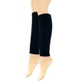 thumbnail image 2 of Wrapables Women's Cable Knit Leg Warmers, Black, 2 of 4