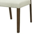 thumbnail image 6 of Christopher Knight Home Contemporary Dining Chairs, Open Back Design with Beige Cushions, Walnut, Set of 2, 6 of 11