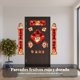 thumbnail image 3 of Abbraccia Pareados festivos, diseño Año del Caballo, carácter Fu, decoración de puerta, decoración hogar Año Nuevo Chino, 3 of 6