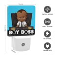 thumbnail image 2 of El Bebé Jefazo: Niño de África Luz nocturna LED con sensor de anochecer a amanecer para dormitorio, baño, pasillo, escaleras - Lámpara LED nocturna de enchufe, 0.5W - 1 pieza, 2 of 6