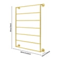 thumbnail image 6 of 7-tier Wall Display Rack Wall Mounted Rack Towels Storage Rack For Home Gold, 6 of 14