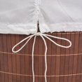 thumbnail image 5 of vidaXL Bamboo Laundry Bin Rectangular Brown, 5 of 5