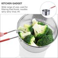 thumbnail image 3 of 1pc 304 Stainless Steel Long Handle Frying Basket Strainer Food Colander (Red), 3 of 9