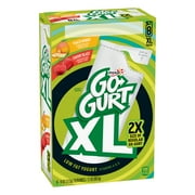 Yoplait Go Gurt XL Low Fat Peach Mango and Cherry Blast Yogurt, 4 Oz. Tubes, 8 Count