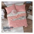 thumbnail image 4 of Edredón Ligero Reversible Pinsonic Velvet Esquimal Colcha Doble Vista (Matrimonial, Rosa), 4 of 7