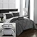 thumbnail image 3 of Chic Home Jacky 4 Piece Reversible Comforter Bedding Set, Full/Queen, Grey, 3 of 4