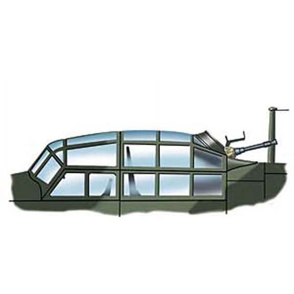 Ju 88 G Vacuform Canopy for Dragon (1/48 model kit accessory)