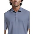 thumbnail image 4 of Ben Hogan Men's and Big Men’s Diamond Geo Print Short Sleeve Golf Polo Shirt, up to Size 5XL, 4 of 7