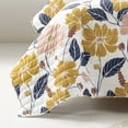 thumbnail image 6 of Lucia Abstract Floral Cotton Quilt Yellow/Navy 2Pc Set Twin XL, 6 of 11
