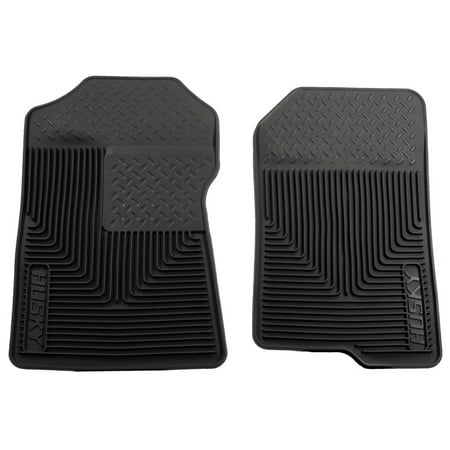 Husky Liners Heavy Duty Floor Mats Fits 1997-2003 Ford F-150 (2004 Heritage) SuperCab/Standard; 1997-2002 Expedition; 1998-2002 Lincoln Navigator Front Row, 2pc Black-51021
