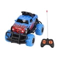thumbnail image 1 of Mini vehículo todoterreno a control remoto, escala 1:43, parachoques robustos, regalo de cumpleaños para niños de 3 años o más, color azul., 1 of 14