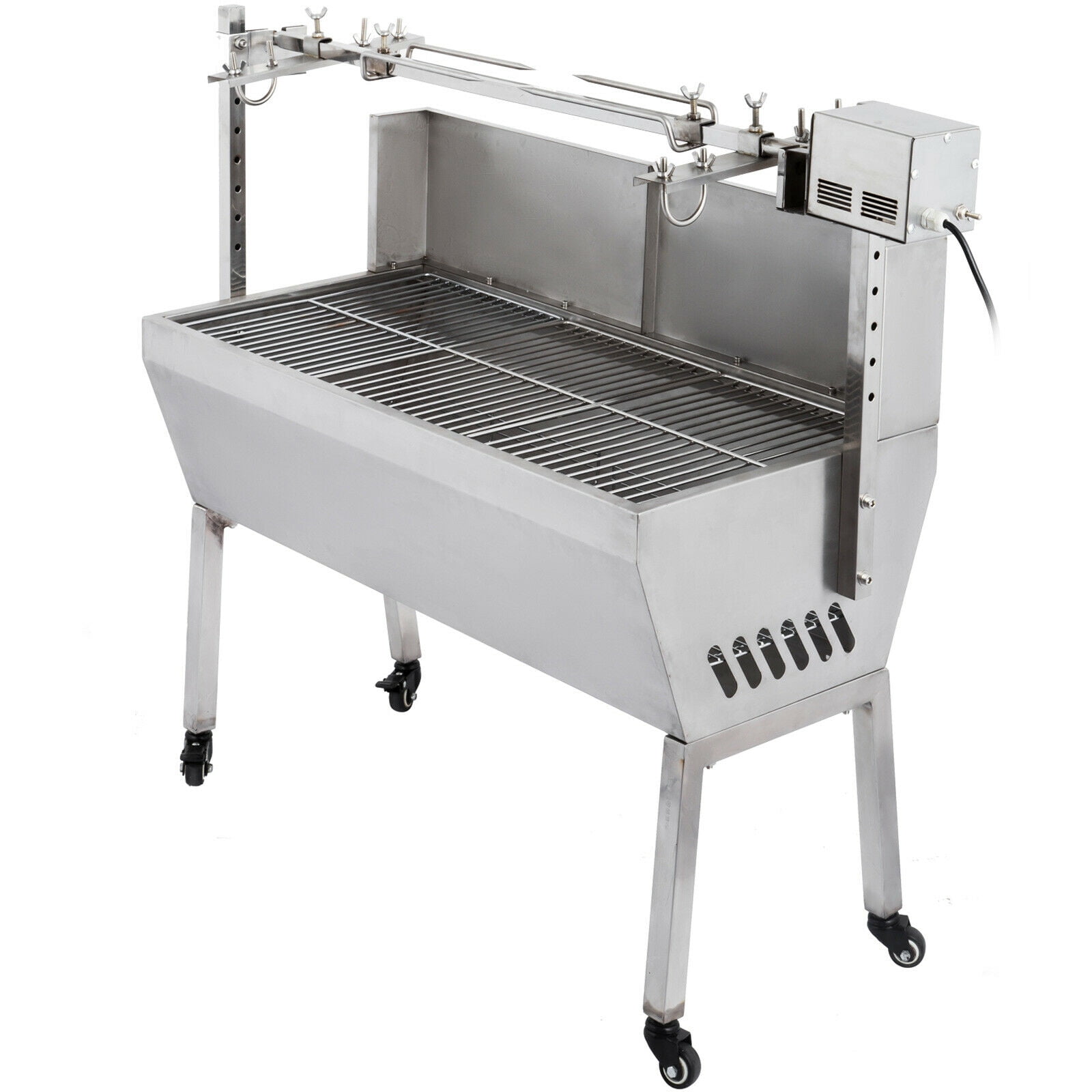 VEVOR 132 LBS Stainless Steel BBQ Spit Roaster Rotisserie Cooking Lamb
