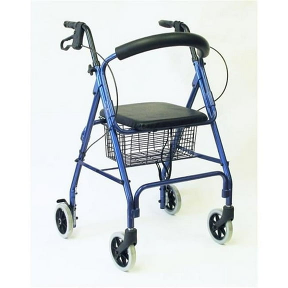 Karman Healthcare R-4600-BL 4 wheel Rollator-Blue