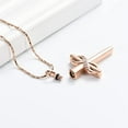 thumbnail image 5 of Infinity Religious Cross Urn Pendant Necklace for Ashes Cross Cremation Jewelry Human Pet Ashes Memorial Keepsake Jewelry, 5 of 7