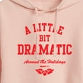 thumbnail image 3 of Mean Girls - Little Bit Dramatic Around Holidays - Juniors Cropped Pullover Hoodie, 3 of 5