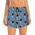 thumbnail image 2 of Balery Astronaut Pantalones cortos deportivos para mujer con forro y dos bolsillos, elásticos, para entrenamiento, gimnasio, yoga-Medium, 2 of 7