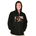 thumbnail image 5 of Street Fighter Vintage Ryu Ken Gamer Unisex Plus Size Zip Hoodie Brisco Brands 5X, 5 of 6