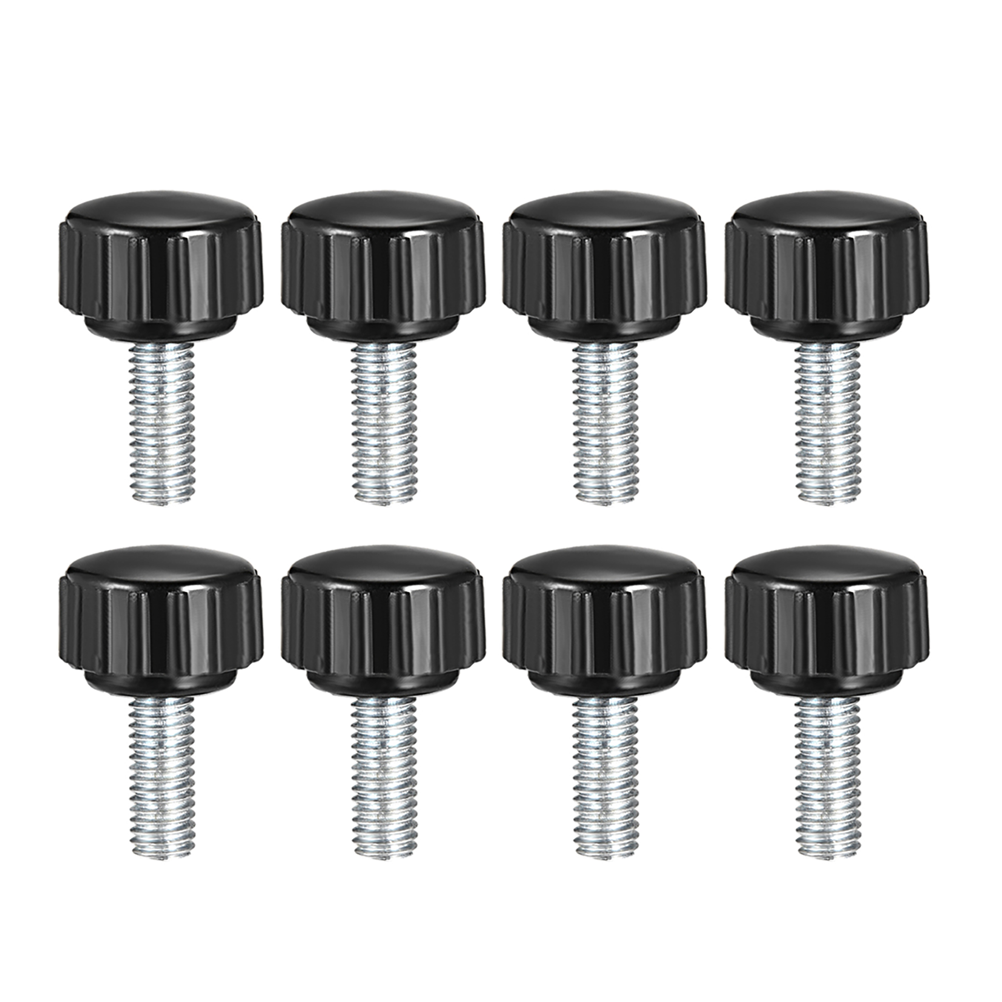M5 x 15mm Male Thread Knurled Clamping Knobs Grip Thumb Screw on Type 8