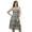 Dusty Gray, variant on Women Sundresses Tube Dress Printed Smocked Women Boho Knee Long Dress