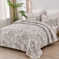 thumbnail image 1 of Juego de edredón WONGS BEDDING Botanical King Size con 3 piezas, 1 of 7