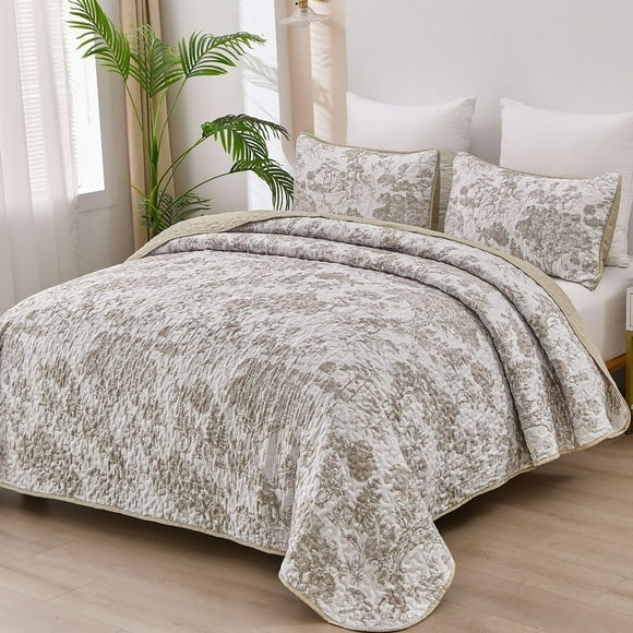 Juego de edredón WONGS BEDDING Botanical King Size con 3 piezas