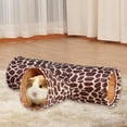 thumbnail image 4 of Condite de juguete plegable para mascotas Colco tubo para conejo hámster conejillo de Indias chinchilla erizo Estampado, 4 of 8