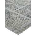 thumbnail image 3 of Feizy Elias Modern Abstract, Gray/Ivory, 2' x 3' Accent Rug Sheen Fade Resistant Handmade Casual Geometric Design Carpet for Living Dining Bed Room, 3 of 7