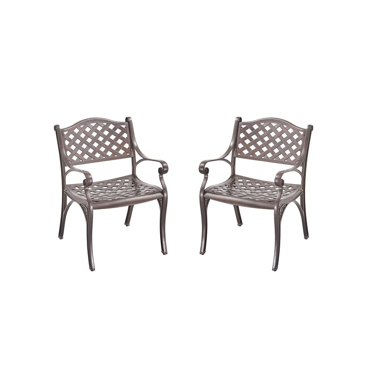 Kepooman Outdoor Round Metal Side/End Table, Steel Patio Coffee Table for Bistro, Porch - Bronze Finished Kepooman Outdoor Round Metal Side/End Table, Steel Patio Coffee Table for Bistro, Porch - Bronze Finished