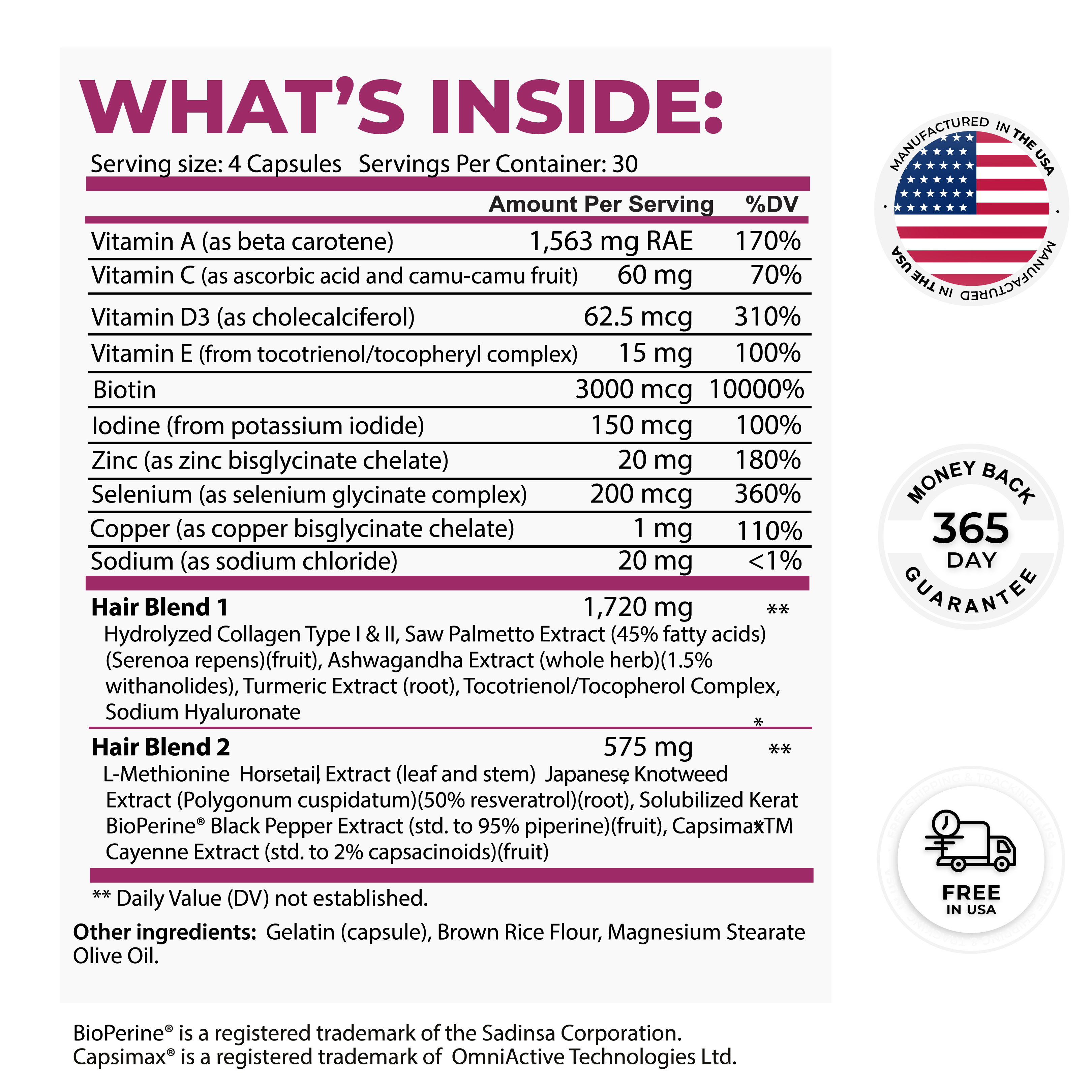 Buy ReGrow Hair Activation Formula Hair Growth Vitamins with Biotin