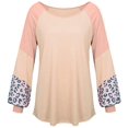 thumbnail image 3 of Pulls de Mode pour Femmes Léopard Impression Manches Longues Débardeur T-Shirt Blouse Sweatshir, 3 of 7