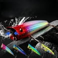 thumbnail image 2 of 3PC Biqianwo Fishing Lures Water Spray Wave Climbing Water Surface System Tossing Floating Luminous Noise Bass Yellowcheck Carp, 2 of 8