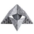 thumbnail image 4 of Rompecabezas de descompresión multiforma con forma cuadrada, juguete educativo temprano para niños (patrón blanco y negro), 4 of 14