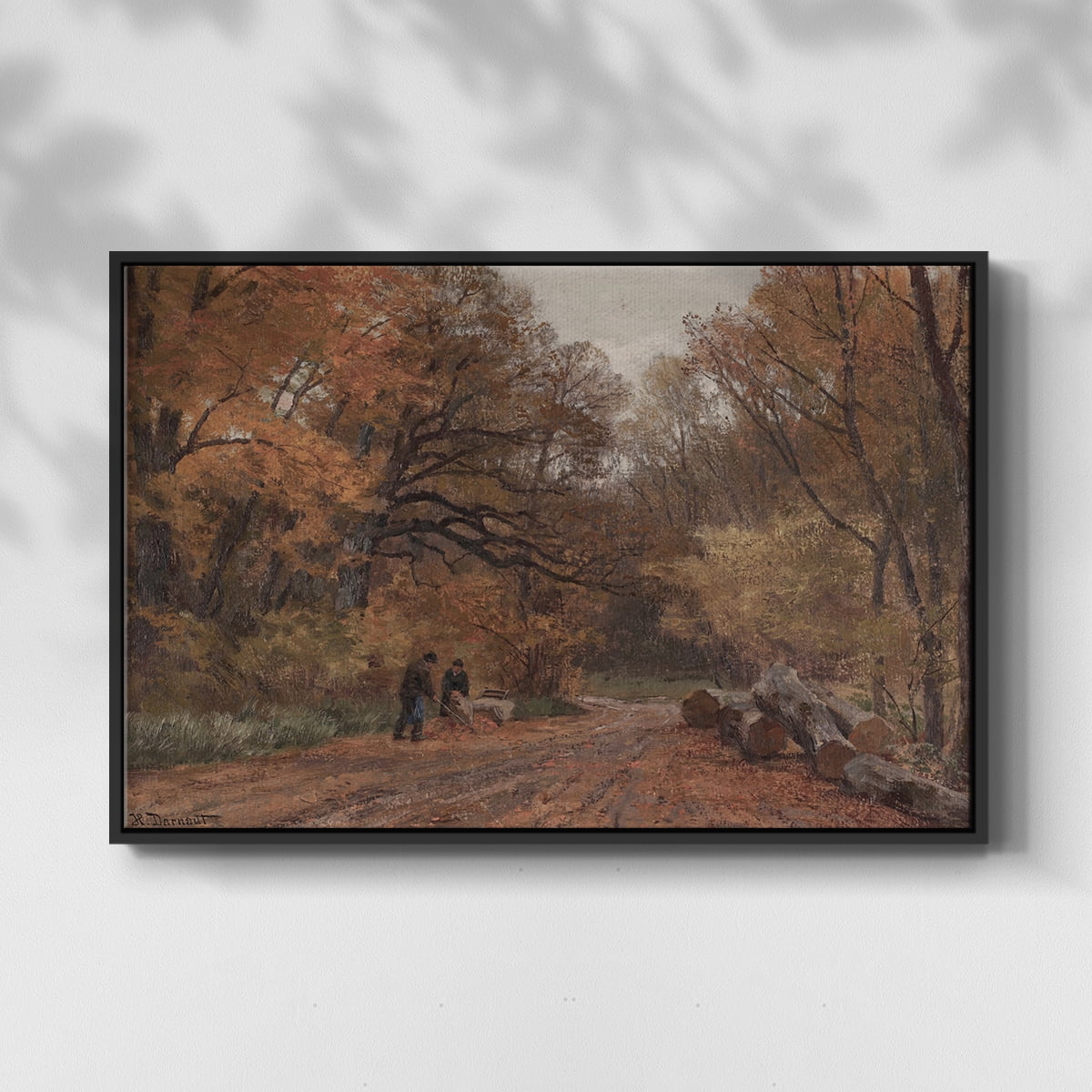 Vintage Landscape-CCCX By Wexford Home Framed in Black Wood Gallery Wrapped Canvas 17 in. x 25 in.