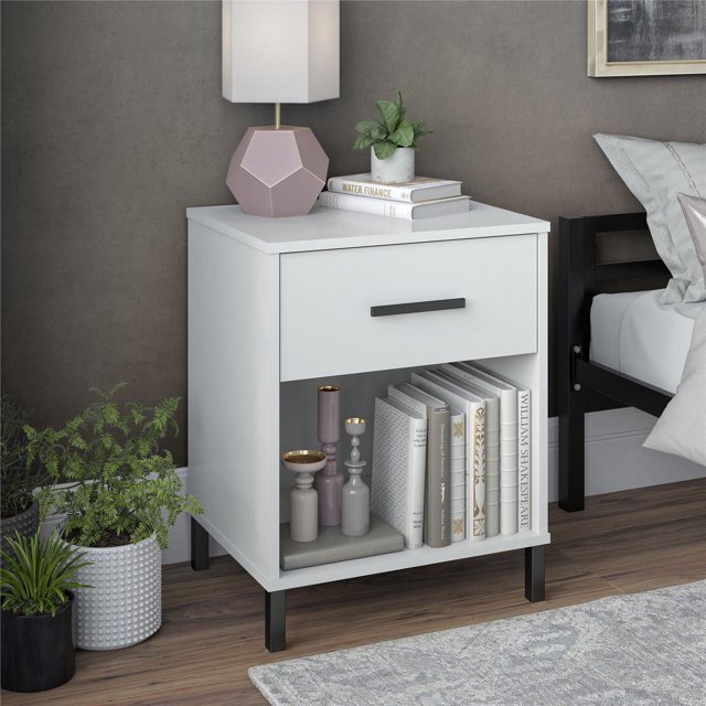 Brewer Nightstand, White