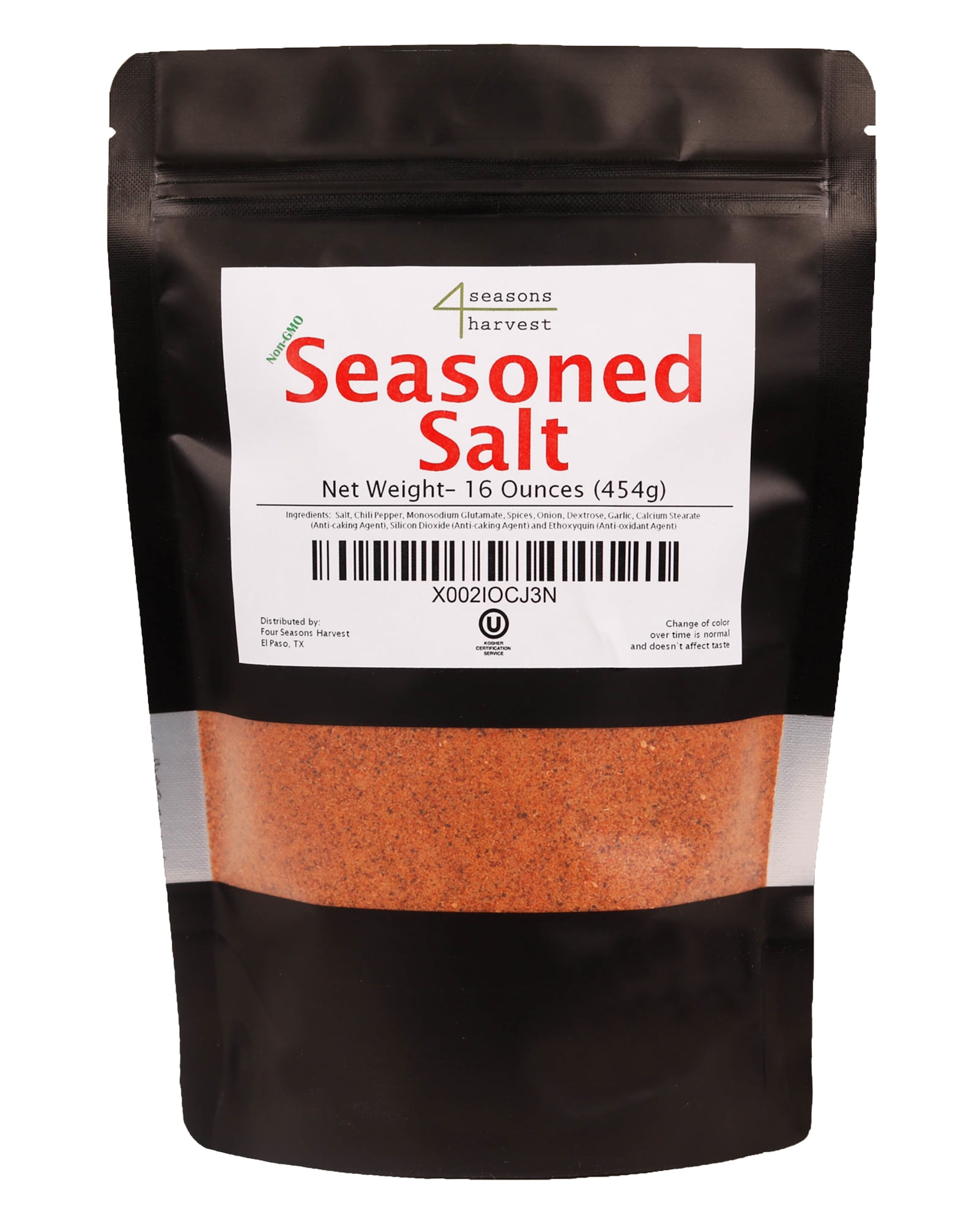 Four Seasons Harvest Seasoned Salt (NonGMO & Kosher Certified) 16 Oz