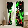 thumbnail image 3 of Castle Fairy Video Game Curtains Pack Of 2 (42X84 Each) for Teens Women Men,Abstract Orange Lightning Curtains Blackout,Gradient Gamer Bedroom Curtains,Super Cozy Room Decor, 3 of 6
