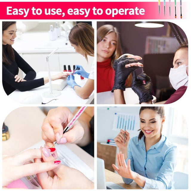 kurtrusly 5pack/lot Liner For Manicure Nail Art Nail Game With Precise Lines And Intricate Details Durable 1Set