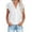 White, variant on Shirts For Women Summer Cotton Linen Fit Button Down Lapel Solid Color Tees White M