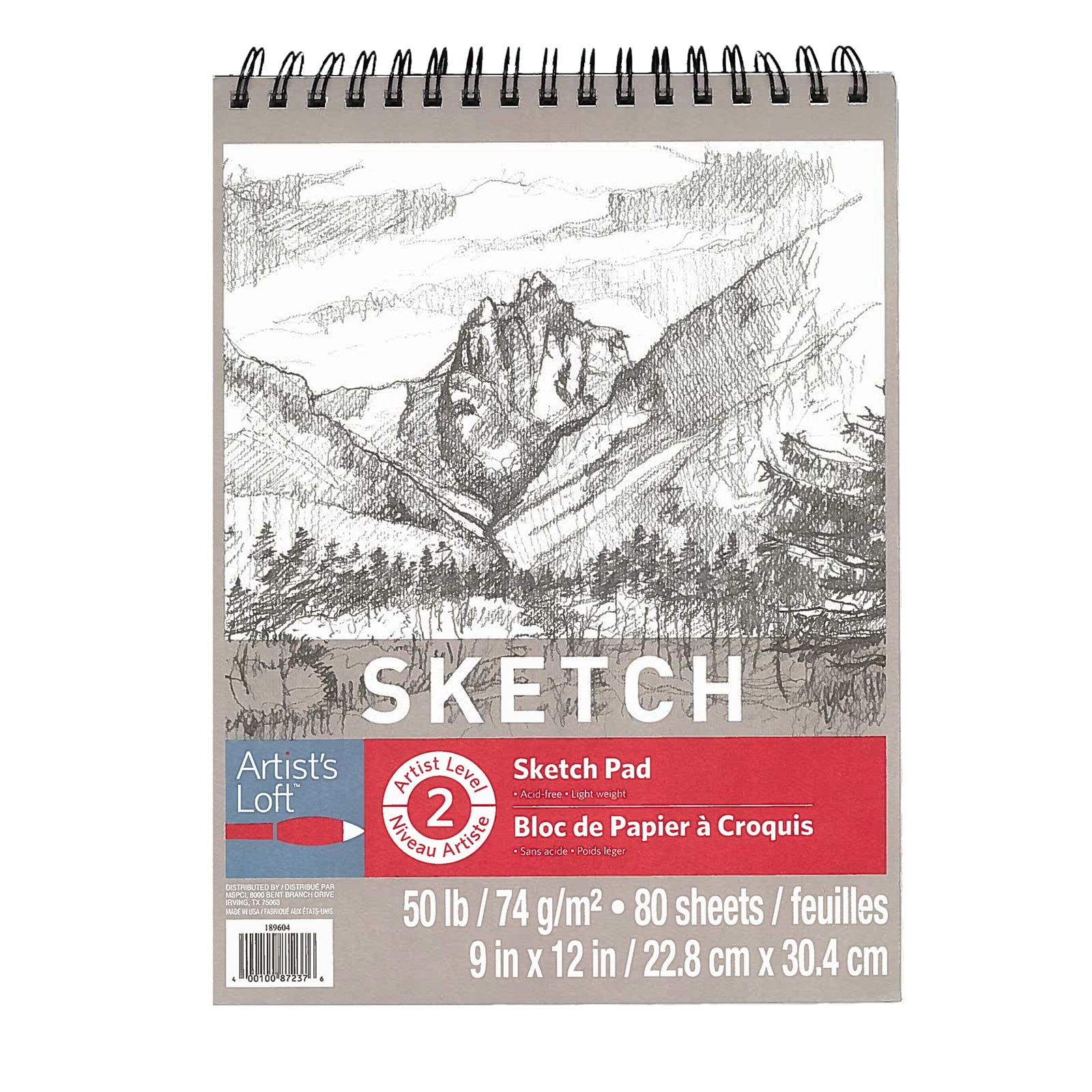 Artist's Loft Sketch Pad, 9" x 12", 12 Pack