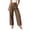 Coffee, variant on Women's Wide Leg Pants Casual High Waisted Slacks Straight Dressy Pants Palazzo Trousers with Pockets, Black S