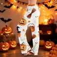 thumbnail image 2 of Cute Halloween Print Women Pajama Pants,Comfy Pj Bottom with Pockets & Drawstring,Stretch Casual Sleepwear, 2 of 5