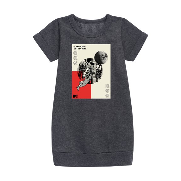 MTV - Explore With Us - Toddler & Youth Girls Fleece Dress