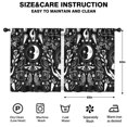 thumbnail image 2 of Blackout Kids Curtains,Black Gothic Cat Bee Pattern Childrens Insulated Curtains Set Of 2,Bedroom Essentials,Toddler Room Decor 52x63in(132x160cm), 2 of 5