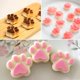 thumbnail image 5 of Molde de silicona de grado alimenticio con estampado de huellas, DaKuan, juego de 4 paquetes, reutilizable, para perro, gato, pata de animal, hielo, caramelo, chocolate, molde para hornear,, 5 of 8