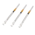 thumbnail image 3 of Paquete de 25 jeringas desechables de 1 ml con aguja de calibre 27 de 1/2 pulgada, paquete individual, 3 of 5