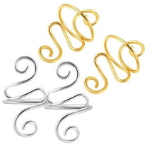 GAXIRE 4-Piece Crochet Yarn Tension Finger Holder Guide for Knitting and Crochet Projects