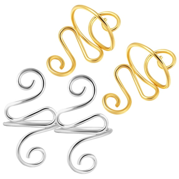 GAXIRE 4-Piece Crochet Yarn Tension Finger Holder Guide for Knitting and Crochet Projects