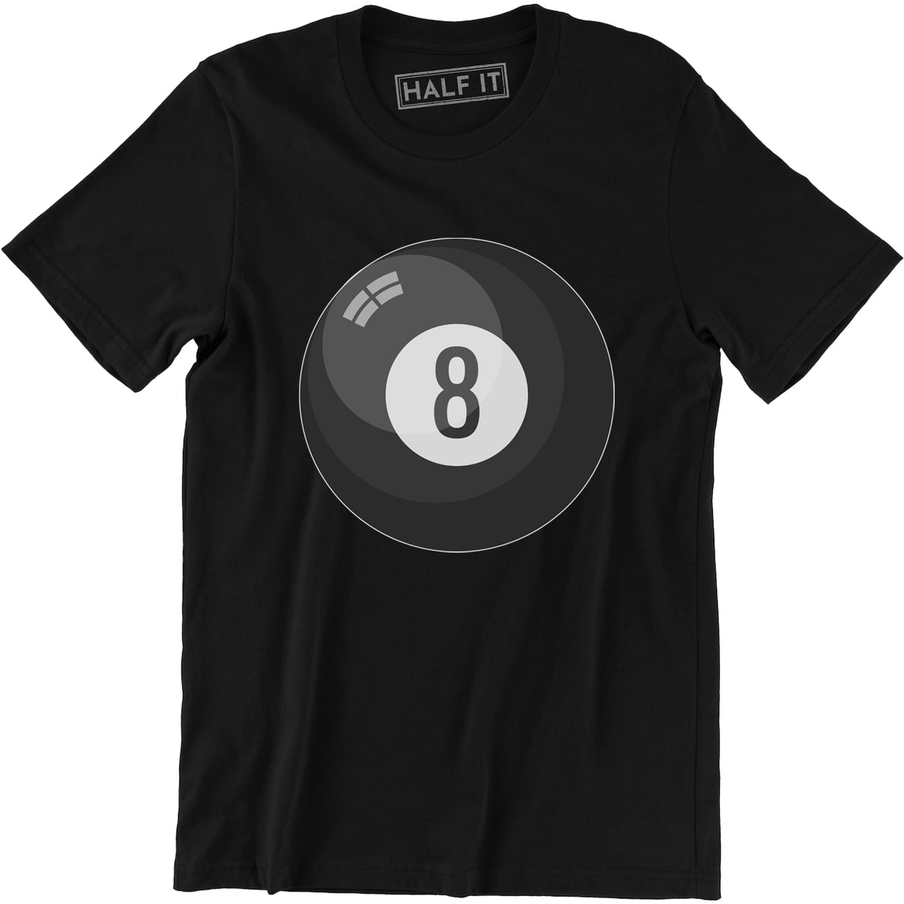 8 Ball Billiards Pool Hall Shark Hustler Cue League Magic Eight Ball Tee Shirt